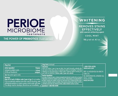 Label_tube_perioe Microbiome Whitening Toothpaste 116g (Label Tube Perioe Microbiome Whitening Toothpaste 116g 50)